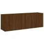Wall TV cabinets 2 units brown oak 60x30x41 cm by , TV Furniture - Ref: Foro24-836951, Price: 62,16 €, Discount: %