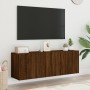 Wand-TV-Schränke, 2 Einheiten, braune Eiche, 60 x 30 x 41 cm von , TV-Möbel - Ref: Foro24-836951, Preis: 64,86 €, Rabatt: %