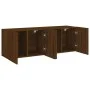 Wand-TV-Schränke, 2 Einheiten, braune Eiche, 60 x 30 x 41 cm von , TV-Möbel - Ref: Foro24-836951, Preis: 62,16 €, Rabatt: %