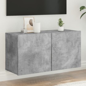 Mueble para TV de pared gris hormigón 80x30x41 cm de , Muebles TV - Ref: Foro24-836958, Precio: 52,36 €, Descuento: %
