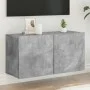 Concrete gray wall TV cabinet 80x30x41 cm by , TV Furniture - Ref: Foro24-836958, Price: 51,53 €, Discount: %