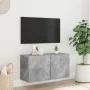 Concrete gray wall TV cabinet 80x30x41 cm by , TV Furniture - Ref: Foro24-836958, Price: 51,53 €, Discount: %