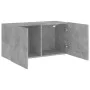 Concrete gray wall TV cabinet 80x30x41 cm by , TV Furniture - Ref: Foro24-836958, Price: 51,53 €, Discount: %