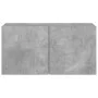 Concrete gray wall TV cabinet 80x30x41 cm by , TV Furniture - Ref: Foro24-836958, Price: 51,53 €, Discount: %