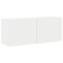 Weißer TV-Wandschrank 100x30x41 cm von , TV-Möbel - Ref: Foro24-836966, Preis: 72,70 €, Rabatt: %