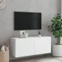 Mueble para TV de pared blanco 100x30x41 cm de , Muebles TV - Ref: Foro24-836966, Precio: 68,57 €, Descuento: %