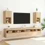 TV cabinet with LED lights Sonoma oak 30.5x30x60 cm by , TV Furniture - Ref: Foro24-836991, Price: 39,97 €, Discount: %