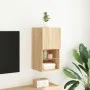 TV cabinet with LED lights Sonoma oak 30.5x30x60 cm by , TV Furniture - Ref: Foro24-836991, Price: 39,97 €, Discount: %