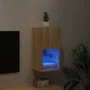 TV cabinet with LED lights Sonoma oak 30.5x30x60 cm by , TV Furniture - Ref: Foro24-836991, Price: 39,97 €, Discount: %