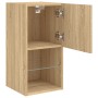 TV-Schrank mit LED-Leuchten Sonoma-Eiche 30,5x30x60 cm von , TV-Möbel - Ref: Foro24-836991, Preis: 41,84 €, Rabatt: %