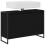Gabinete de Baño con almacenamiento Roble Negro 90 x 30 x 60 cm en Tocadores de baño | Comprar online en Foro24