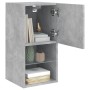 Betongrauer TV-Schrank mit LED-Leuchten 30,5x30x60 cm von , TV-Möbel - Ref: Foro24-836993, Preis: 44,64 €, Rabatt: %