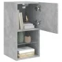 Concrete gray TV cabinet with LED lights 30.5x30x60 cm by , TV Furniture - Ref: Foro24-836993, Price: 43,97 €, Discount: %