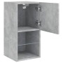 Betongrauer TV-Schrank mit LED-Leuchten 30,5x30x60 cm von , TV-Möbel - Ref: Foro24-836993, Preis: 44,64 €, Rabatt: %
