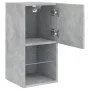 Concrete gray TV cabinet with LED lights 30.5x30x60 cm by , TV Furniture - Ref: Foro24-836993, Price: 43,97 €, Discount: %