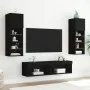 TV cabinet with LED lights black 60x30x30 cm by , TV Furniture - Ref: Foro24-837129, Price: 44,50 €, Discount: %