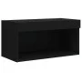 TV cabinet with LED lights black 60x30x30 cm by , TV Furniture - Ref: Foro24-837129, Price: 44,50 €, Discount: %