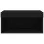 TV cabinet with LED lights black 60x30x30 cm by , TV Furniture - Ref: Foro24-837129, Price: 44,50 €, Discount: %