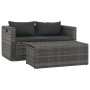 6-piece garden lounge set with gray synthetic rattan cushions by vidaXL, Garden sets - Ref: Foro24-44722, Price: 584,25 €, Di...