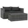 6-piece garden lounge set with gray synthetic rattan cushions by vidaXL, Garden sets - Ref: Foro24-44722, Price: 574,07 €, Di...
