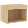 Wandmontierter Nachttisch aus Sonoma-Eiche mit LED-Leuchten von , TV-Möbel - Ref: Foro24-837117, Preis: 27,87 €, Rabatt: %