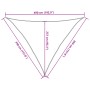 Toldo de vela HDPE terracota 160 g/m² 3,5x3,5x4,9 m