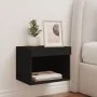 Wall bedside table with black LED lights by , TV Furniture - Ref: Foro24-837115, Price: 29,49 €, Discount: %