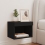 Wand-Nachttisch mit schwarzen LED-Leuchten von , TV-Möbel - Ref: Foro24-837115, Preis: 30,50 €, Rabatt: %