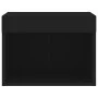Wall bedside table with black LED lights by , TV Furniture - Ref: Foro24-837115, Price: 29,49 €, Discount: %