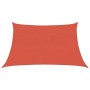Toldo de vela HDPE terracota 160 g/m² 3/4x2 m