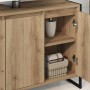 Gabinete de Baño con puerta Roble Artesanal 90 x 30 x 60 cm en Tocadores de baño | Comprar online en Foro24