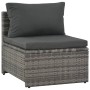 6-piece garden lounge set with gray synthetic rattan cushions by vidaXL, Garden sets - Ref: Foro24-44722, Price: 584,25 €, Di...