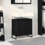 Gabinete de Baño con almacenamiento Roble Negro 60 x 30 x 60 cm en Tocadores de baño | Comprar online en Foro24