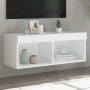 TV-Schrank mit weißen LED-Leuchten 80x30x30 cm von , TV-Möbel - Ref: Foro24-837141, Preis: 43,03 €, Rabatt: %