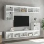 TV cabinet with white LED lights 80x30x30 cm by , TV Furniture - Ref: Foro24-837141, Price: 43,03 €, Discount: %