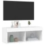 TV-Schrank mit weißen LED-Leuchten 80x30x30 cm von , TV-Möbel - Ref: Foro24-837141, Preis: 43,03 €, Rabatt: %