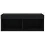 Mueble para TV con luces LED negro 80x30x30 cm de , Muebles TV - Ref: Foro24-837143, Precio: 45,11 €, Descuento: %