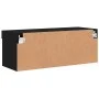 Mueble para TV con luces LED negro 80x30x30 cm de , Muebles TV - Ref: Foro24-837143, Precio: 45,11 €, Descuento: %