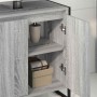 Gabinete de Baño con almacenamiento Gris Sonoma 60 x 30 x 60 cm en Tocadores de baño | Comprar online en Foro24