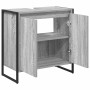 Gabinete de Baño con almacenamiento Gris Sonoma 60 x 30 x 60 cm en Tocadores de baño | Comprar online en Foro24