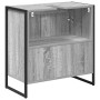 Gabinete de Baño con almacenamiento Gris Sonoma 60 x 30 x 60 cm en Tocadores de baño | Comprar online en Foro24