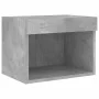 Mesitas de noche de pared con luces LED 2 uds gris hormigón de , Muebles TV - Ref: Foro24-837120, Precio: 42,13 €, Descuento: %