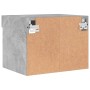 Mesitas de noche de pared con luces LED 2 uds gris hormigón de , Muebles TV - Ref: Foro24-837120, Precio: 43,23 €, Descuento: %