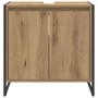Gabinete de Baño con puerta Roble Artesanal 60 x 30 x 60 cm en Tocadores de baño | Comprar online en Foro24