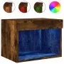 Wand-Nachttische mit LED-Leuchten, 2 Stück, geräucherte Eiche von , TV-Möbel - Ref: Foro24-837122, Preis: 42,05 €, Rabatt: %