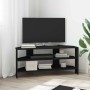 MuebledeTVdeesquina Negro 102x40,5x45cm Madera contrachapada en Muebles TV | Comprar online en Foro24