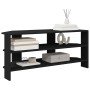 MuebledeTVdeesquina Negro 102x40,5x45cm Madera contrachapada en Muebles TV | Comprar online en Foro24