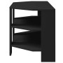 MuebledeTVdeesquina Negro 102x40,5x45cm Madera contrachapada en Muebles TV | Comprar online en Foro24
