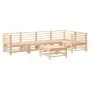 6-teiliges Gartenmöbel-Set aus massivem Kiefernholz von , Gartensets - Ref: Foro24-3186473, Preis: 337,06 €, Rabatt: %