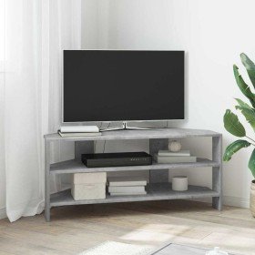 MuebledeTVdeesquina Gris Concreto 102x40,5x45cm en Muebles TV | Comprar online en Foro24